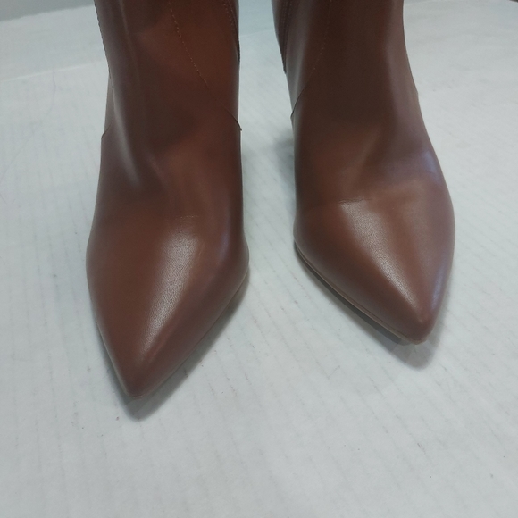 Nine West Brown Leather Slip-on Ankle Boots Size 10M - Picture 8 of 16